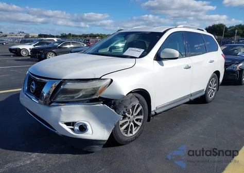 2014 Nissan Pathfinder Sl из США, поврежденный, VIN 5N1AR2MN2EC681372
